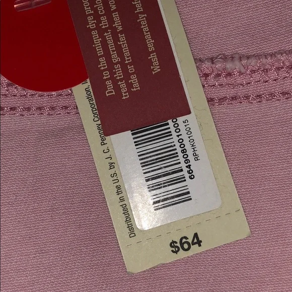 New Arizona Co. distressed pink jean jacket - Picture 7 of 8